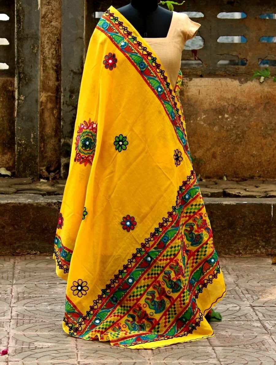 Kutch Work Embroidered Dupatta