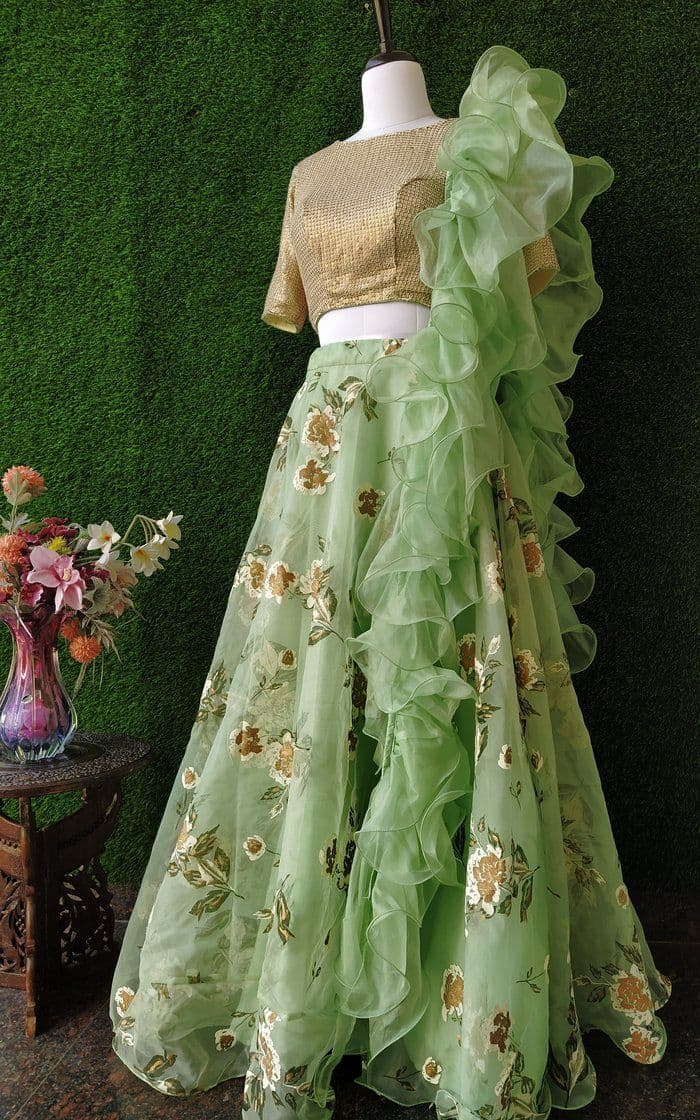 Designer Ruffle Dupatta