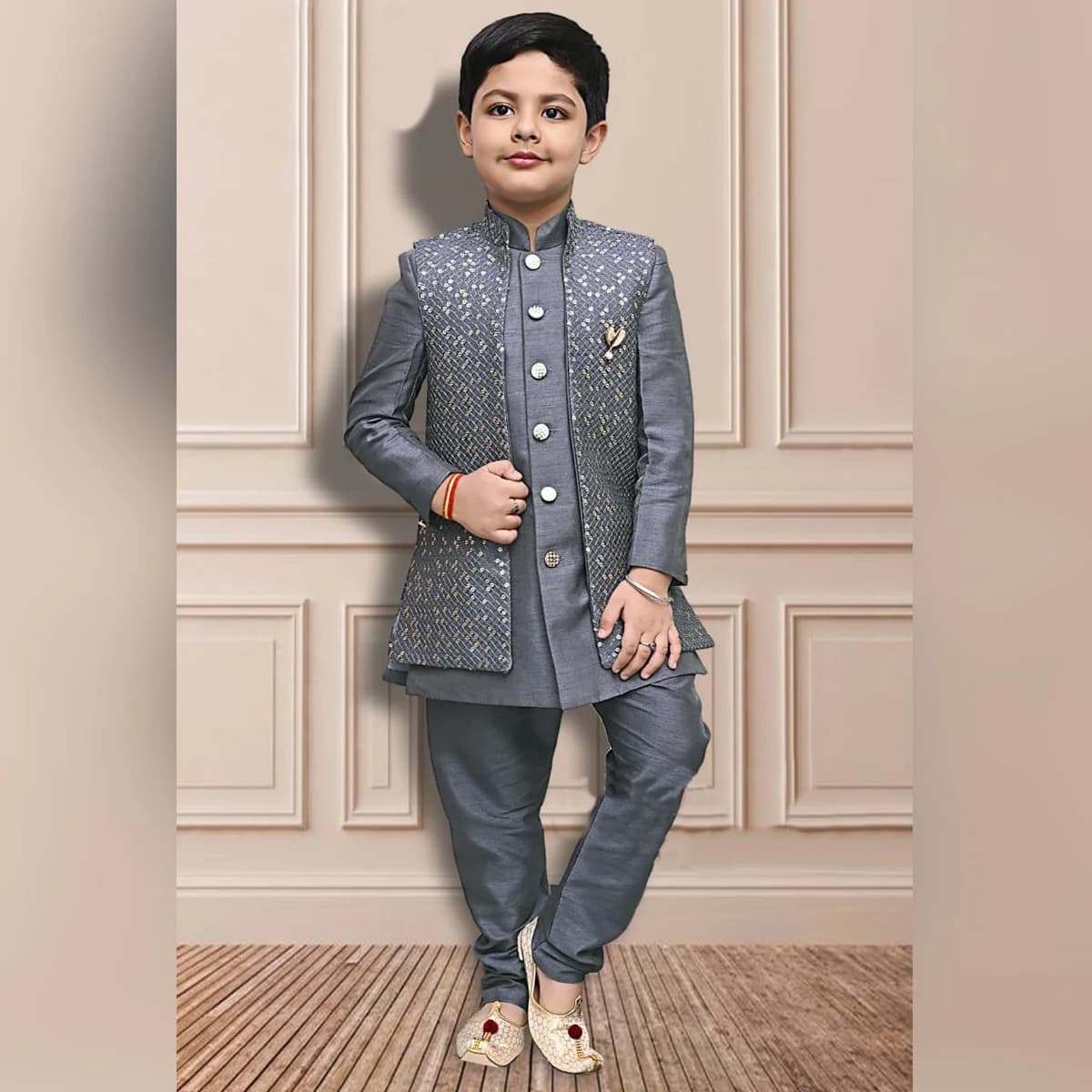 Kids Churidar Kurta Set
