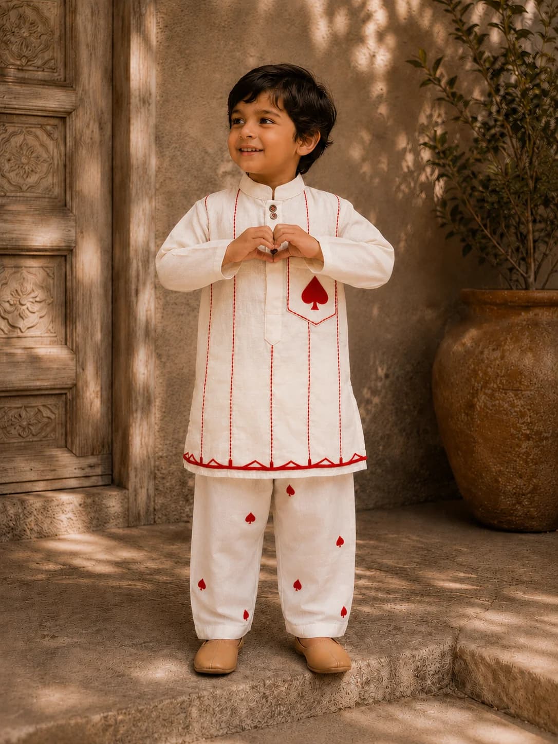 Boys Embroidered Kurta Pajama