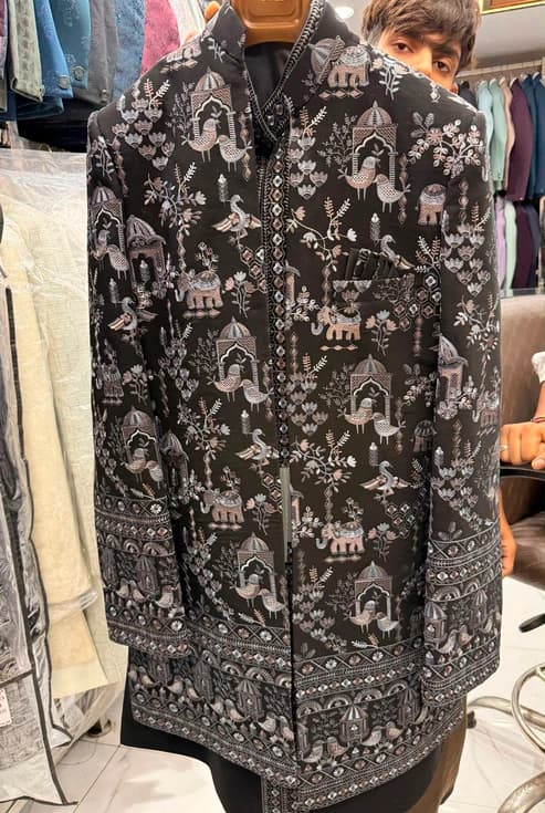 Designer Cape Style Sherwani