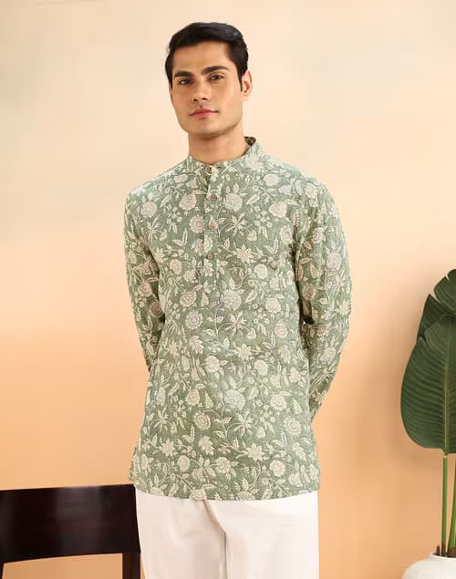 Hand Block Print Cotton Kurta