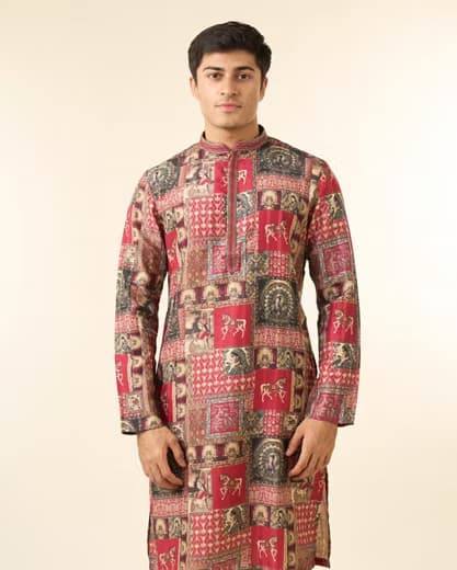 Zari Work Wedding Kurta