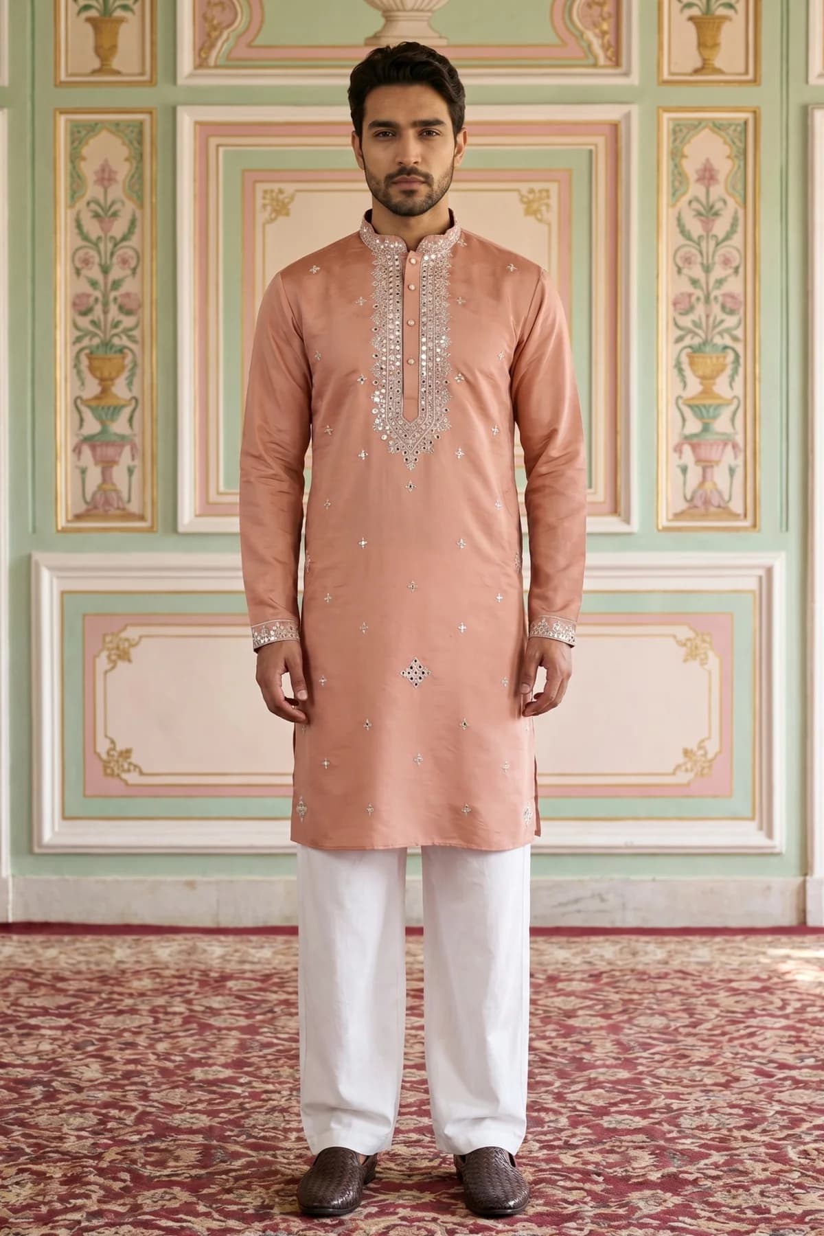 Embroidered Kurta Pajama Set