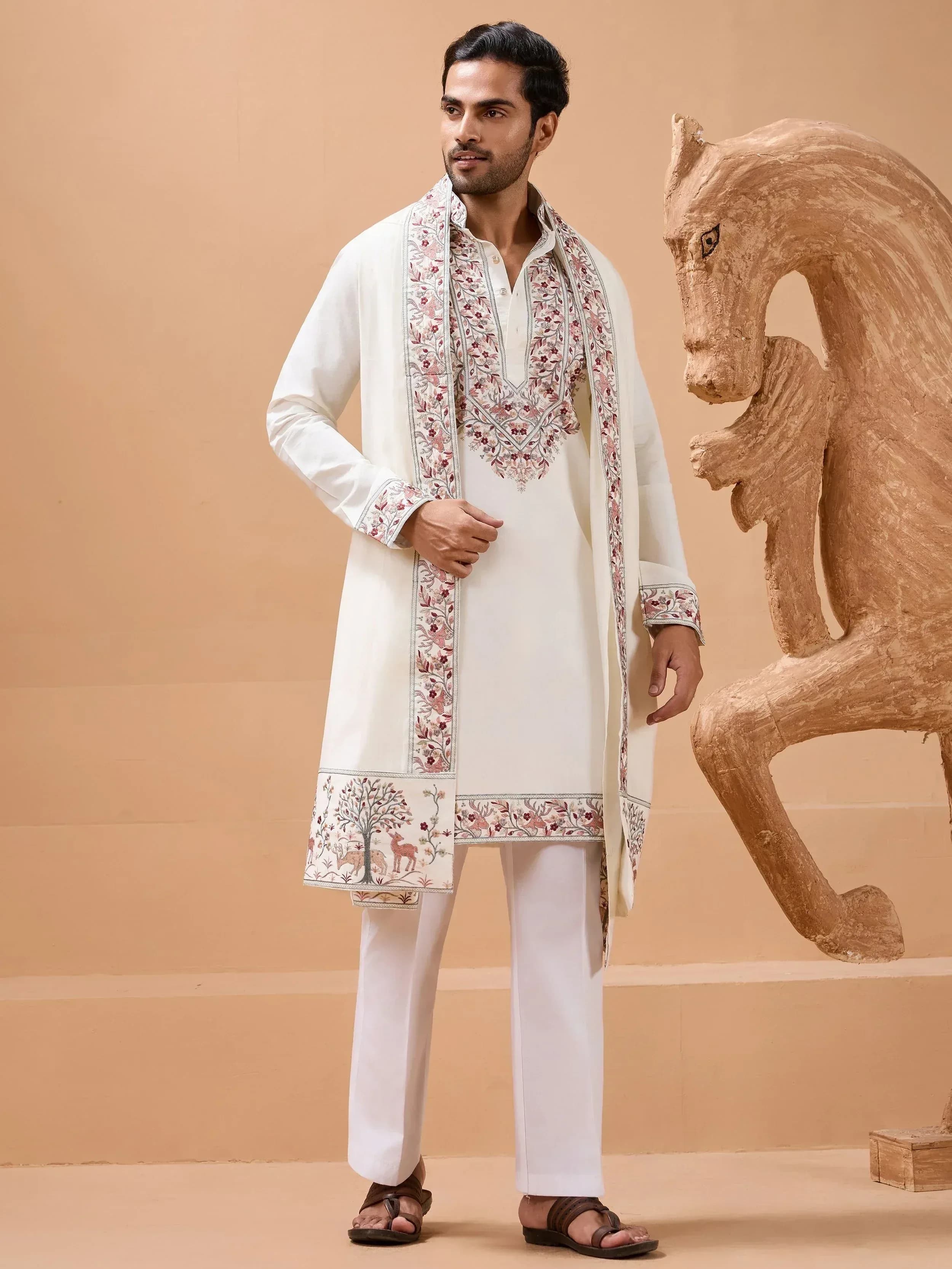 Zardosi Work Sherwani Set