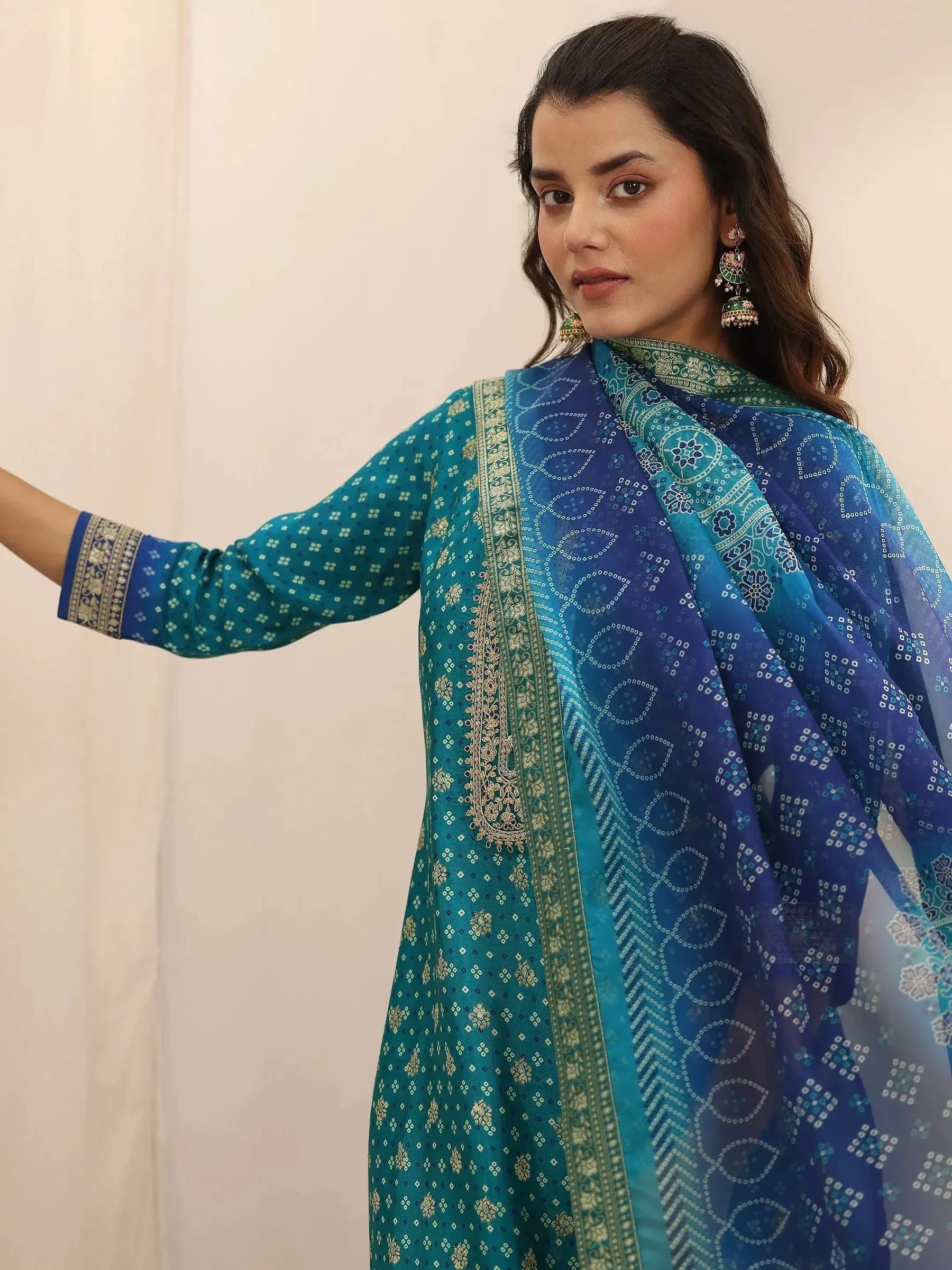 Cotton Silk Blend Kurti Set