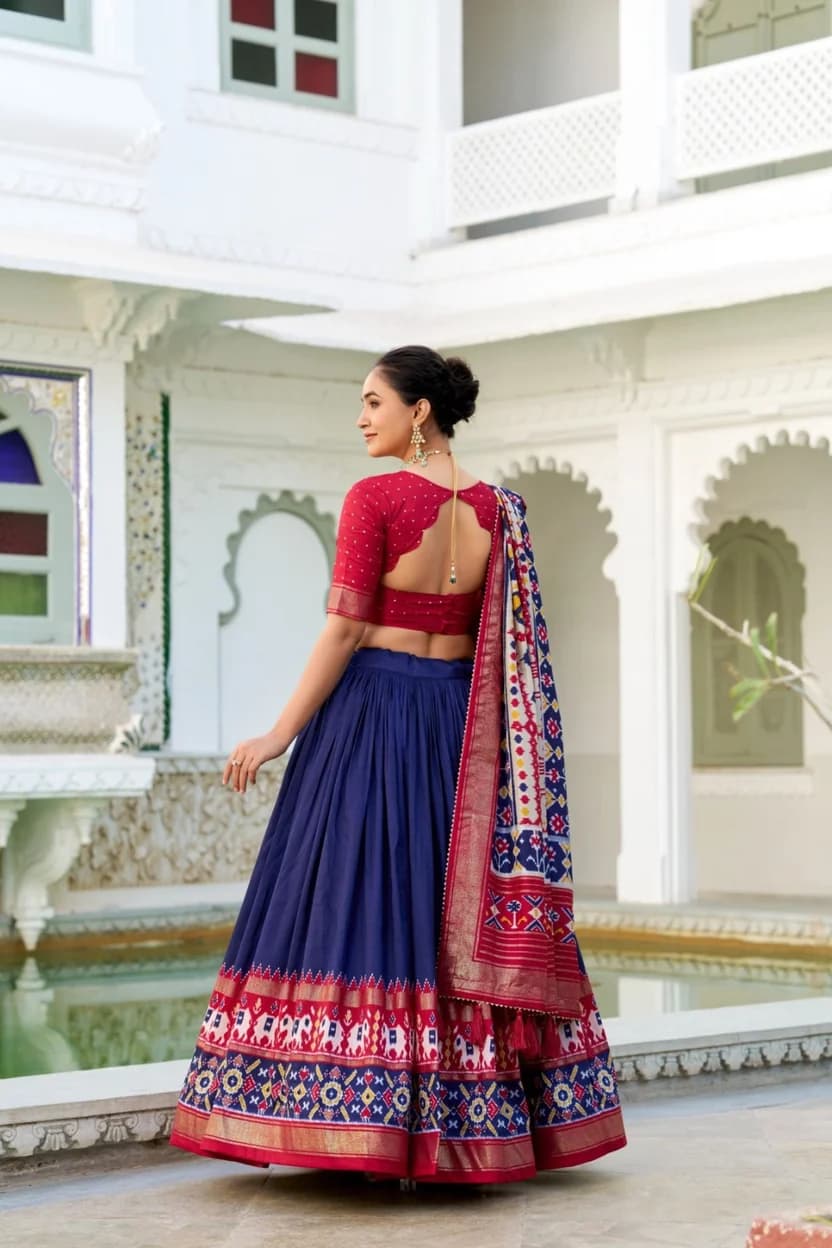 Patola Silk Printed Lehenga
